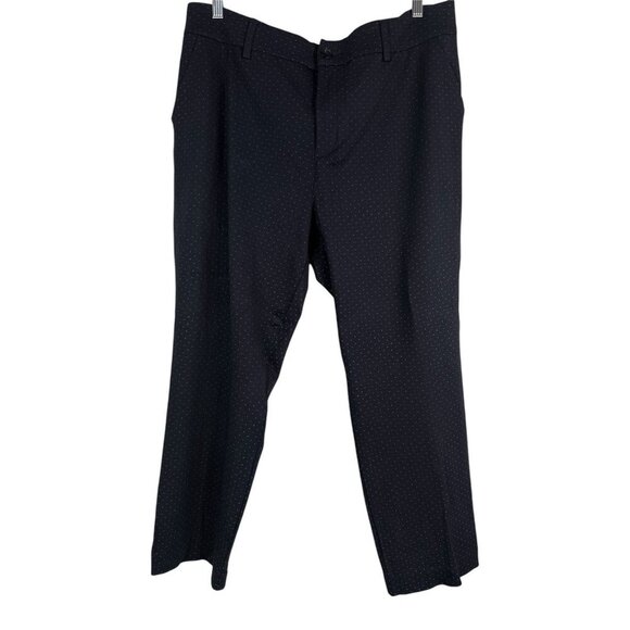 CABi Women’s Navy Carriage Trouser Pant Size 20 Micro Dot Ankle Stretch Casual - Picture 1 of 12